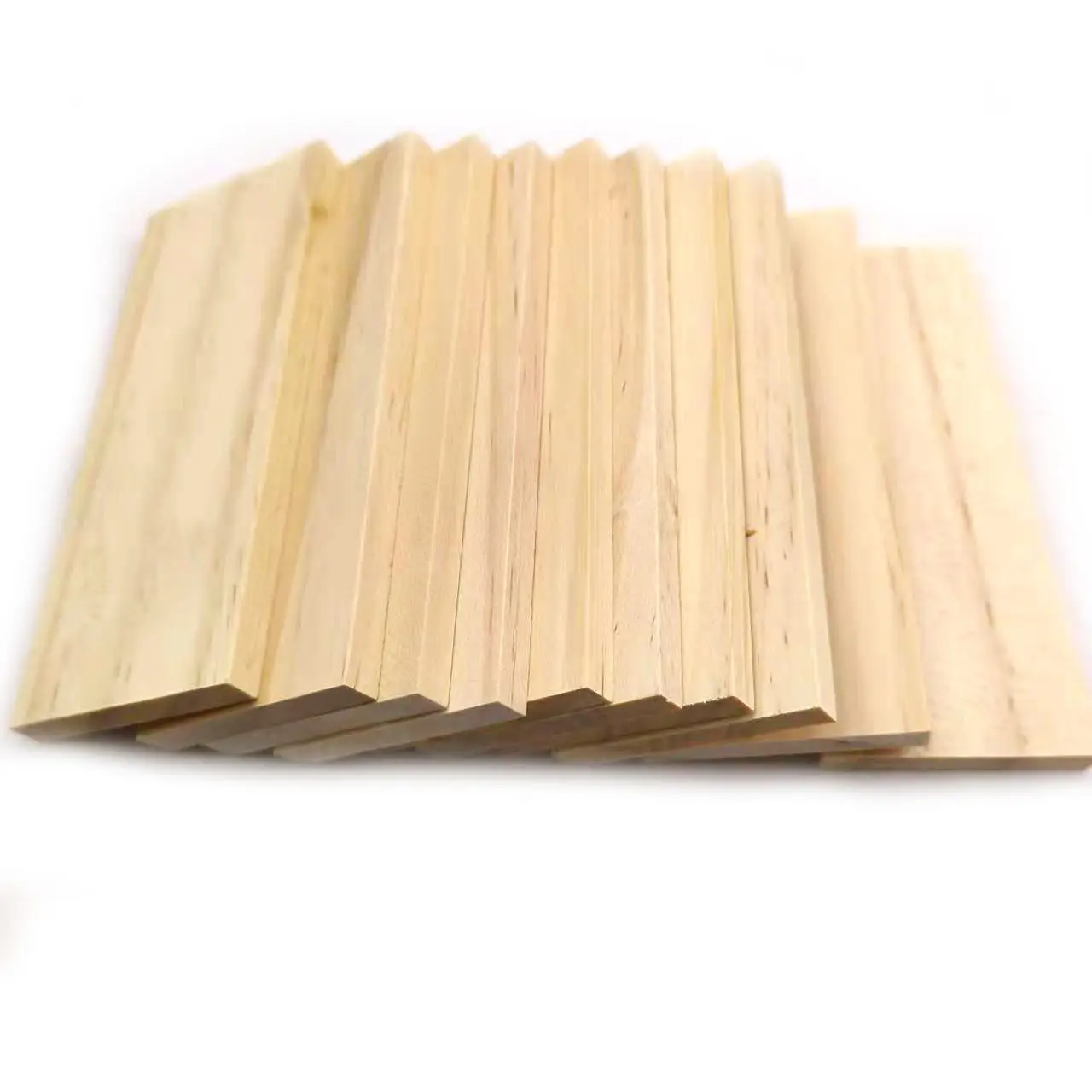 10pcs 10cm bordo rettangolare in legno di pino naturale per arti artigianali fai da te