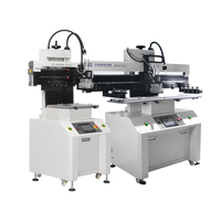Impresora de pasta de soldadura semiautomática ZB32125LY, línea de producción de PCB Smt, raspador doble, impresora de plantilla de pasta de soldadura de alta precisión