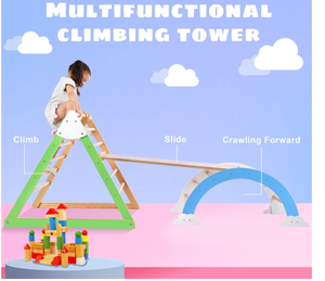 Arco da <span class=keywords><strong>arrampicata</strong></span> in legno multifunzione reversibile giocattolo ad arco per interni rampa della giungla Rocker parco giochi in legno naturale - Product Image 2