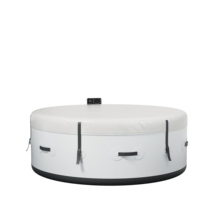 Piscine gonflable ronde portable de haute qualité en vente chaude, design multi-personnes en drop stitch pour enfants et adultes, pour un usage domestique