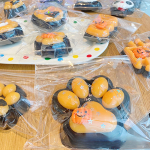 Juguete Blandito de Halloween con Diseño de Calabaza y Ceñíbal, de TPR Suave, de Rebote Lento, para Alivio del Estrés, Novedoso, Antiestrés, para Apretar, Bolsa de Regalo - Product Image 3