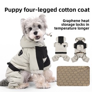 Maglione invernale Premium per cani per piccole razze cappotto di cotone con cappuccio caldo abbigliamento Outdoor per <span class=keywords><strong>barboncini</strong></span> personalizzazione OEM disponibile - Product Image 5