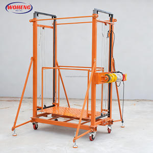 ลิฟท์ยกของแบบพับได้สำหรับใช้ในบ้าน  ใช้ยกสินค้า  ลวดสลิงโลหะ  รอกก่อสร้าง  รับน้ำหนักได้ 500 กก.  ควบคุมด้วยรีโมท  มาตรฐาน IP54 - Product Image 2