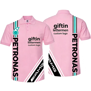 Custom Sublimation Racing Polo Uniform Custom Sponsor Logo Chest Sleeve Printing High Quality Motorsport Apparel <b>For</b> Race Day - Product Image 1