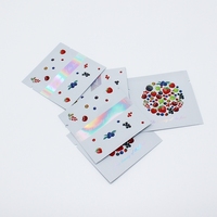 Sachets d'échantillons cosmétiques personnalisés avec logo imprimé en hologramme, sachets thermoscellables, étanches à l'humidité, sachets de soins cosmétiques pour les yeux