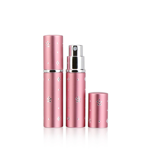 Elegante 5ml <span class=keywords><strong>10</strong></span> <span class=keywords><strong>ml</strong></span> trucco rosa vuoto piccolo spray mist packaging cilindro bottiglia di profumo profumo di vetro - Product Image 1
