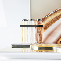 Prix usine personnalisé sérum bureau support en forme de L essence présentoir accessoire