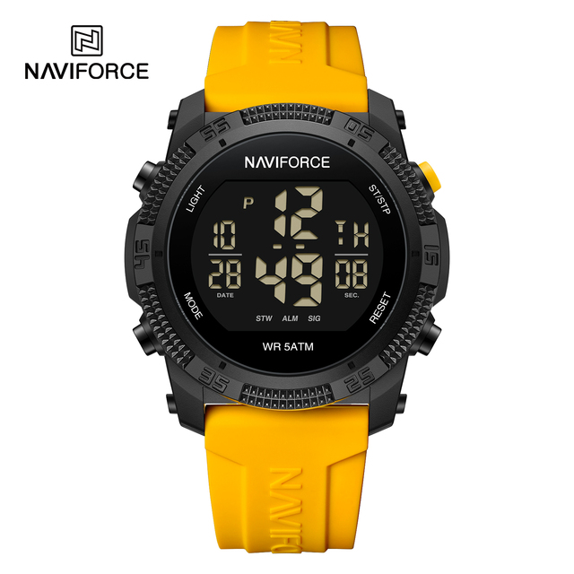 NAVIFORCE 7104G Trendy Fashion Plastic Case Hot Selling Factory Price Popular Design Man Quartz Watches With Silicone Strap
