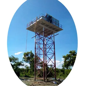 Huili Hot Dipped Galvanized Overhead Water Tank Tower Modular Sectional Elevated Steel Water Tank