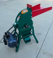 Broyeur d'aliments haute efficacité 4 kW pour maïs, blé, haricots, sorgho, équipement d'alimentation pour volailles, petites machines de traitement des aliments
