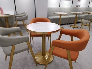 Tables et chaises de luxe XY pour restaurants commerciaux - Banquettes de café pour salons de thé - Product Image 4
