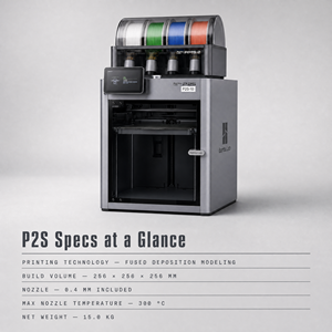 Lab P2S Automatic New <b>PLA</b> Fast Print Speed 500mm/s Desktop Closed Core FDM Multicolor High-speed 3D Printer Machine High-Speed P - Product Image 6