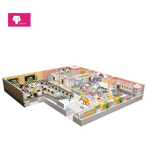 Patio de juegos preescolar, <span class=keywords><strong>casa</strong></span> divertida, equipo de plástico <span class=keywords><strong>para</strong></span> interiores, atractivo patio de recreo <span class=keywords><strong>para</strong></span> niños casero al aire libre, toboganes de plástico - Product Image 5