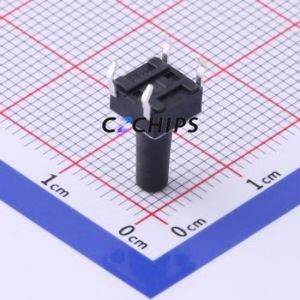 UK-B0202-G12-250 Tactile Switch Through hole-4P,6x6mm Switch Single Pole Single Throw Round Button 2.5N Through Hole - Product Image 2
