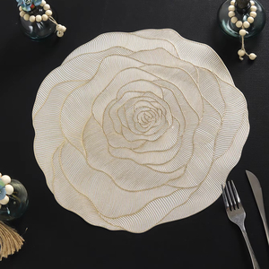 Romantiche tovagliette da tavolo con Rose resistenti al calore tappetini da tavolo lavabili e resistenti impermeabili impermeabili per il banchetto - Product Image 1