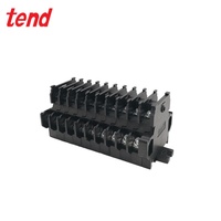 Bornier double couche de type carte Tend TBD-10/TBDN-10, connexion par boulon, contacts en cuivre, 10A max, protection contre les ampères continus