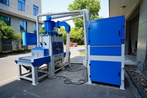 Automatic Continuous Conveyor Belt Sand Blasting <b>Machine</b> for Steel Surface Finishing - Product Image 5