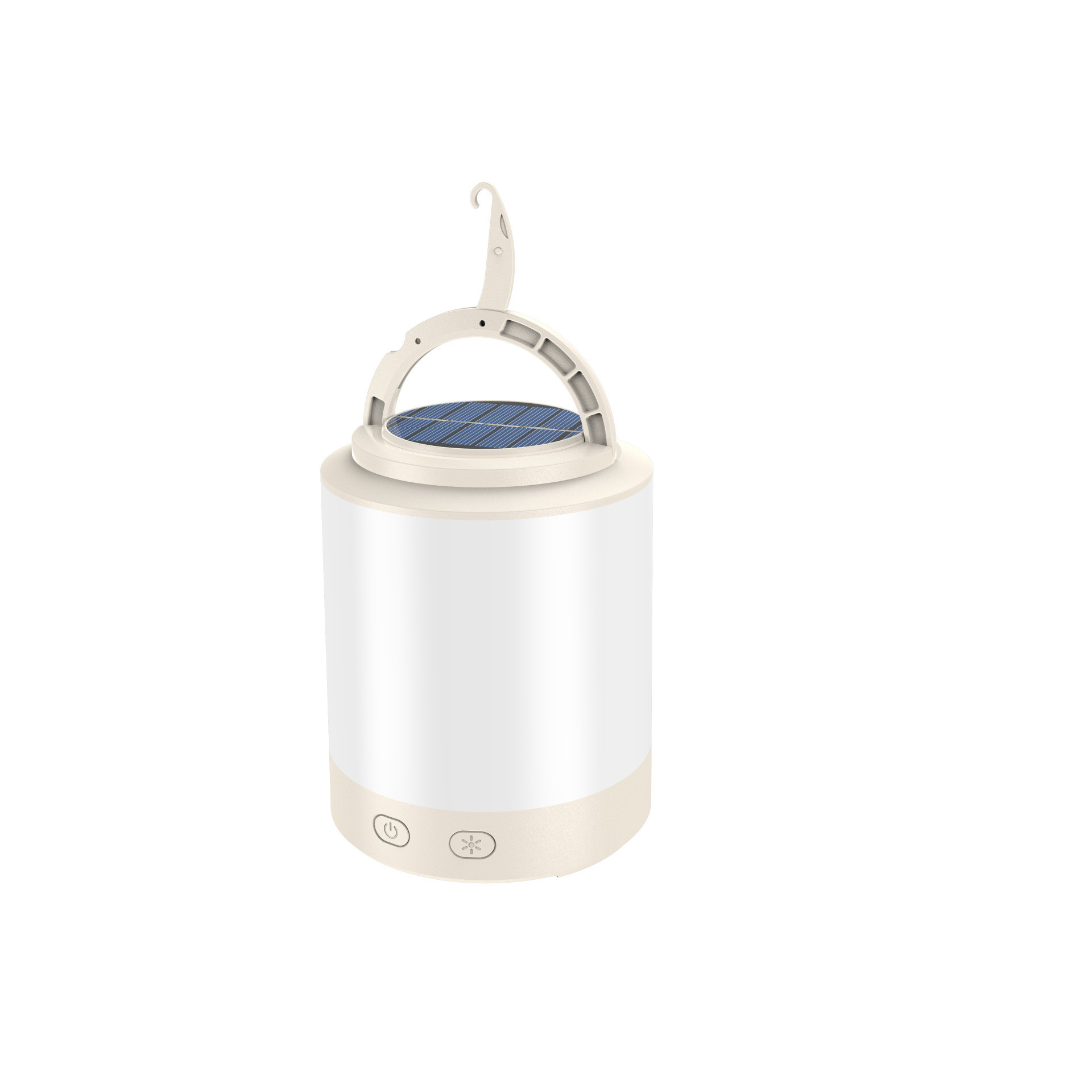 Integrated solar camping light