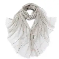 Fashion customization thin summer striped plaid long soft cashmere shawl scarf