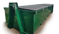 Promotion : Conteneur de traitement des déchets à ouverture supérieure HD personnalisé, robuste, pour machine de gestion des déchets à crochet relevable, 2,2 kW 1