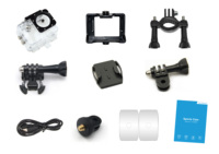 Caméra d'action HD 4K 30fps 1080P 60fps WiFi 2 pouces 170D casque étanche sous-marin enregistrement vidéo Sport Cam