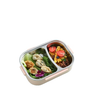 High Quality Bento Boxes Thermo Thermal Insulated Stackable Stainless Steel Lunch Box