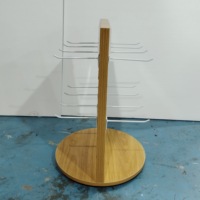 Support de présentation rotatif en bois pour gants et chaussettes, pour comptoir de magasin de détail