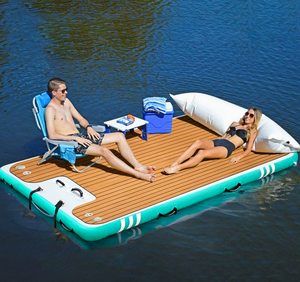 Plataforma Flotante Inflable para Agua, Isla Flotante para Pesca, Natación y Ocio - Product Image 2