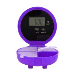 Pilulier portable circulaire avec mouvement numérique, fabriqué directement par le fabricant - Product Image 2