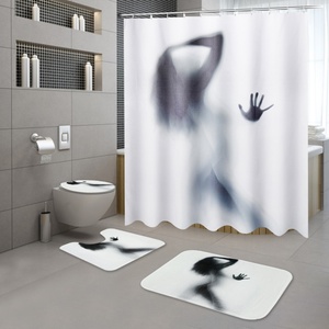 Juegos de Cortinas de Ducha para Baño con Alfombras, Impresión Personalizada por Sublimación - Product Image 6