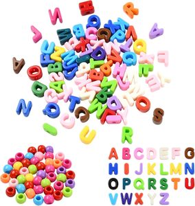 Kit di 86 Perline con <span class=keywords><strong>Lettere</strong></span> e Numeri per Creare Portachiavi Personalizzati con Cinturini Intrecciati e Scatola Portaoggetti per Decorazione di Zaini e Borse - Product Image 5