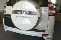 Housse de roue de secours étanche en ABS avec lettres chromées, compatible avec Toyota Land Cruiser Prado LC150 2008-2011