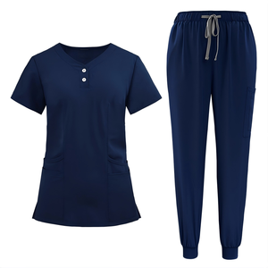 Conjunto de Uniformes Médicos Unisex en Oferta, Transpirables, Resistentes a las Manchas, con Logotipo Personalizado, Antiarrugas, para Hospitales y Cuidado de Mascotas - Product Image 1