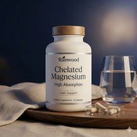 Capsules de bisglycinate de magnésium chélaté à haute absorption, formule sans mélatonine pour le bien-être nocturne, soulagement du stress pour adultes, vente en gros