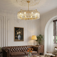 Lustres modernes de luxe léger pour salons, escaliers, salles à manger, hôtels. Lampes en cristal et en cuivre, fabrication sur mesure directe d'usine.