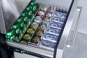 Refrigerador NE-356-P de un solo compartimento para interiores y exteriores, tipo cajón de 145L, para cocina doméstica, refrigerador bajo encimera, compacto. - Product Image 6