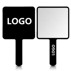 Square Plastic Cosmetic Handheld Mirror Customized Private Pocket Hand Held Mirror for Makeup