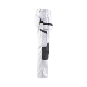 BLAKLADER - 713112101098D23 Pantalones de pintor para mujer Blanco/Gris oscuro-EAN 7330509843628 PANTALONES DE TRABAJO CARGO - Product Image 4