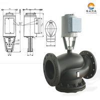 Vanne de commande électro-hydraulique à retour par ressort 3 positions, signal de commande 0-10V DC 4-20mA AC230V AC24V 2800N