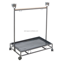Cage à oiseaux de luxe extra-large en fer, motif animalier, écologique, avec plateau en plastique, capacité 25 lb, pour intérieur/extérieur, vente en gros