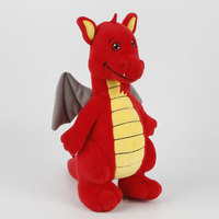 Liangjie personnalisé fabricant d'usine nouveau Design Anime Dragon en peluche belle bande dessinée en peluche dinosaure en peluche animal en peluche jouet