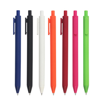 Stylo Gel Couleurs Bonbon Rose Jaune Bleu Noir Blanc Multicolore 0.5mm 1.0mm, Stylos Plastique Personnalisés en Caoutchouc Souple avec Impression Logo