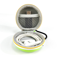 Mini étui étanche pour écouteurs, pochette de rangement EVA, étui rigide portable pour smartphone, étui pour écouteurs EVA, organisateur de câbles USB, boîte colorée