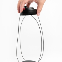 Capteur d'alarme RFID EAS, étiquette rigide RF & AM en ABS, étiquette ronde de type araignée avec deux clochettes auto-alarmantes 70mm/50mm pour la sécurité en magasin