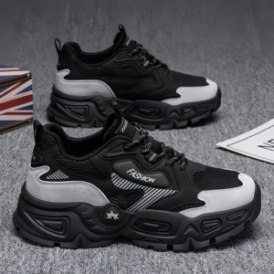 Chaussures décontractées pour hommes, tendance et polyvalentes, à semelle épaisse, augmentant la taille, respirantes et à la mode - Product Image 2