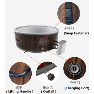 Massage extérieur Bulle <span class=keywords><strong>Gonflable</strong></span> Whirlpool Baignoire Portable Duralble <span class=keywords><strong>Spa</strong></span> Hot Tub - Product Image 6