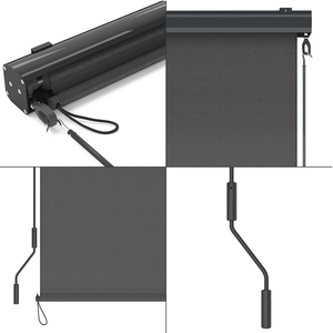 Có thể thu vào thả Con lăn màn hình dọc mái hiên Rèm bóng râm - Product Image 3