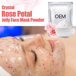 ผงมาส์กเจลลี่คริสตัลกุหลาบผสมไบโอคอลลาเจน สำหรับมาส์กหน้ากระชับผิว กระจ่างใส ชุ่มชื้น รับผลิตแบบ OEM แบรนด์ส่วนตัว MOQ ต่ำ - Product Image 1