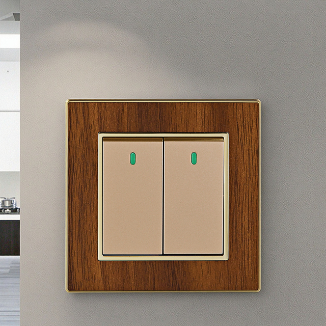 Vnx Factory Whosale Push Button Switch Touch White Panel PC 1Gang 1Way Wall Switches UK Standard Control Light Switch for Home