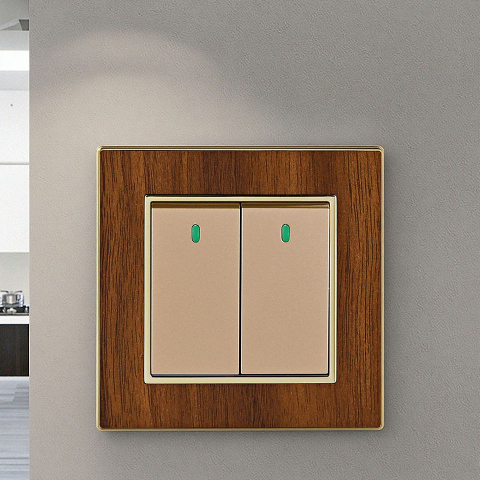 Vnx Factory Whosale Push Button Switch Touch White Panel PC 1Gang 1Way Wall Switches UK Standard Control Light Switch for Home